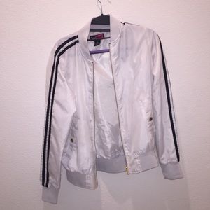 Say What. Black and White Windbreaker